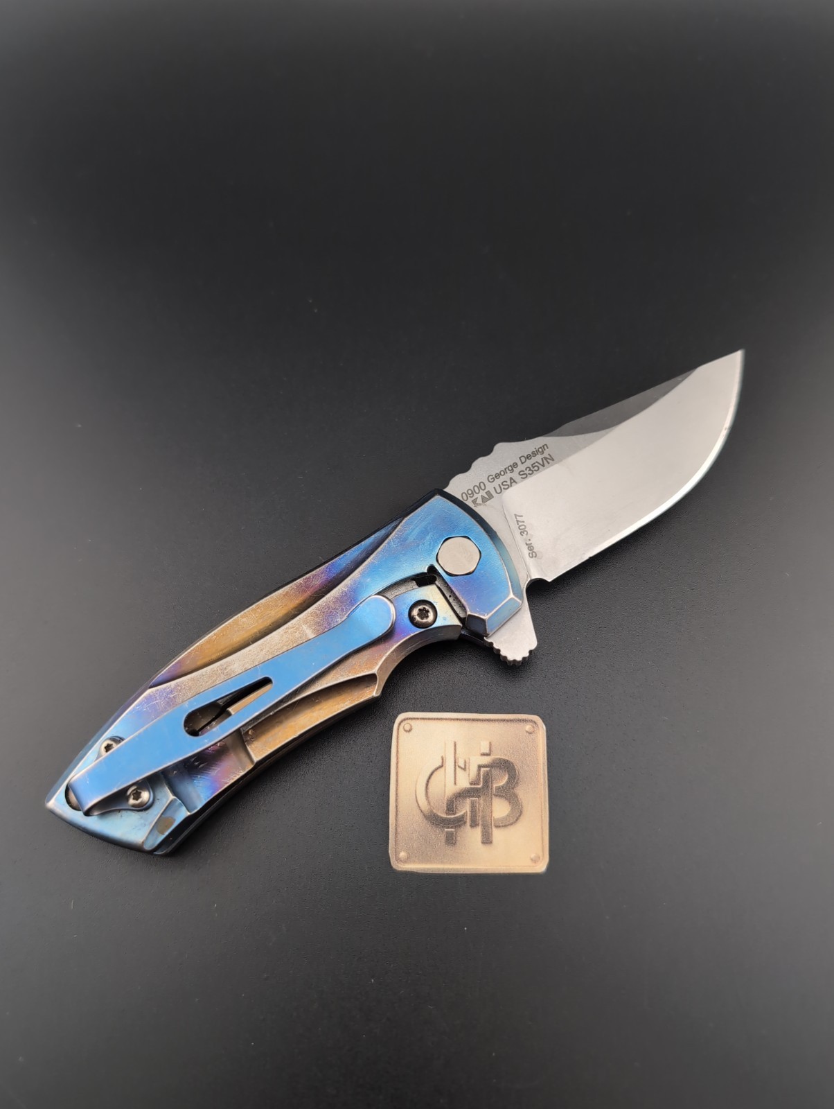 Zero Tolerance – ZT 0900 Les George Flame Anodized Titanium – BS-69