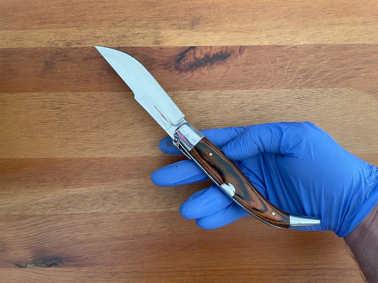 4.2” Spanish Navaja Teja Albacete Pocket Knife Red Stamina Scales – USA Seller