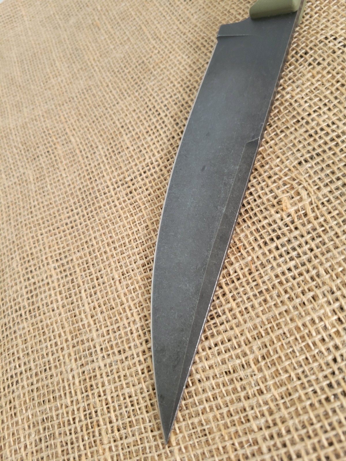 Station IX The Partisan Fixed Knife 8″ 1095HC Steel Blade Green Micarta Handle