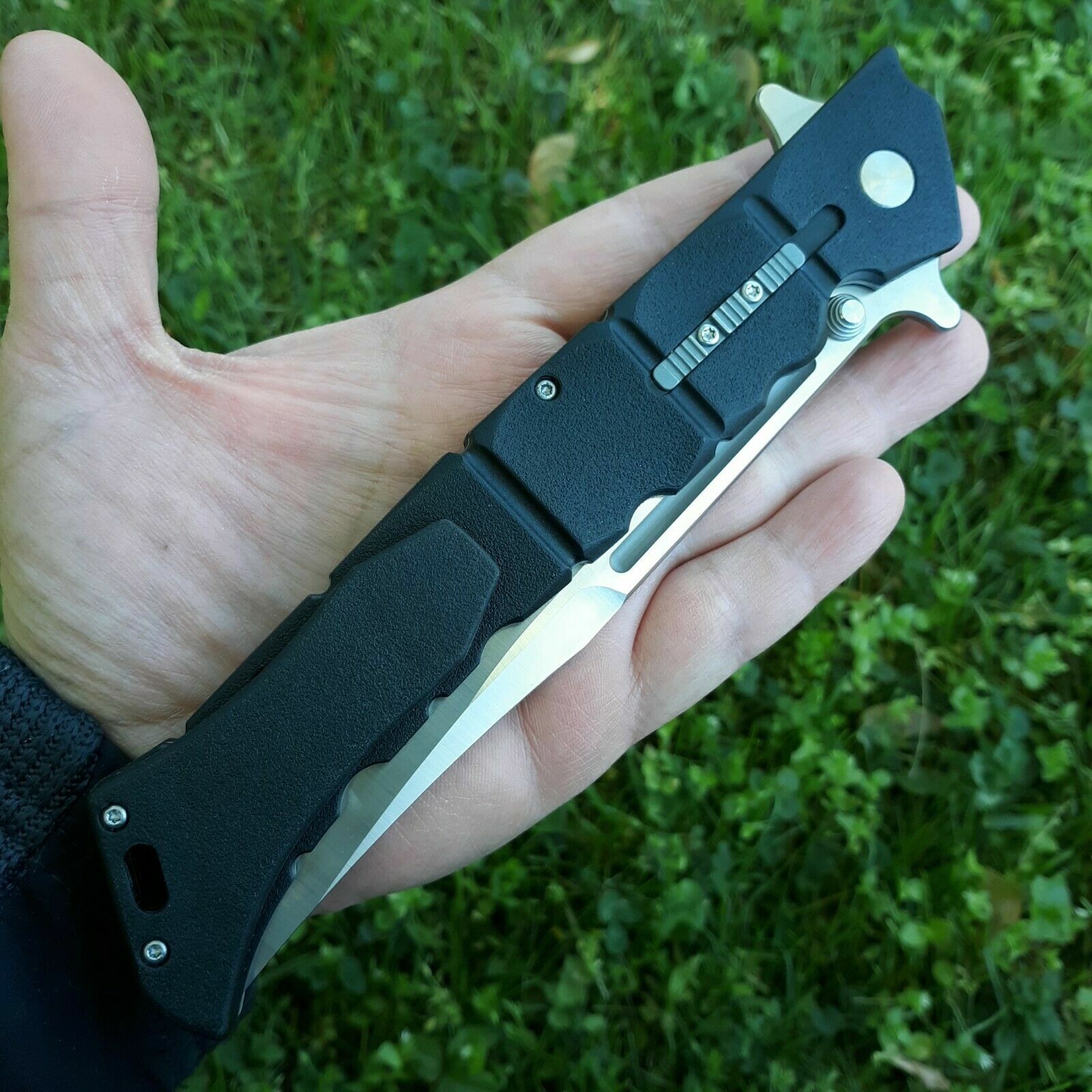 Cold Steel Large Luzon Folding Knife 6″ 8Cr13MoV Steel Blade Black GFN Handle