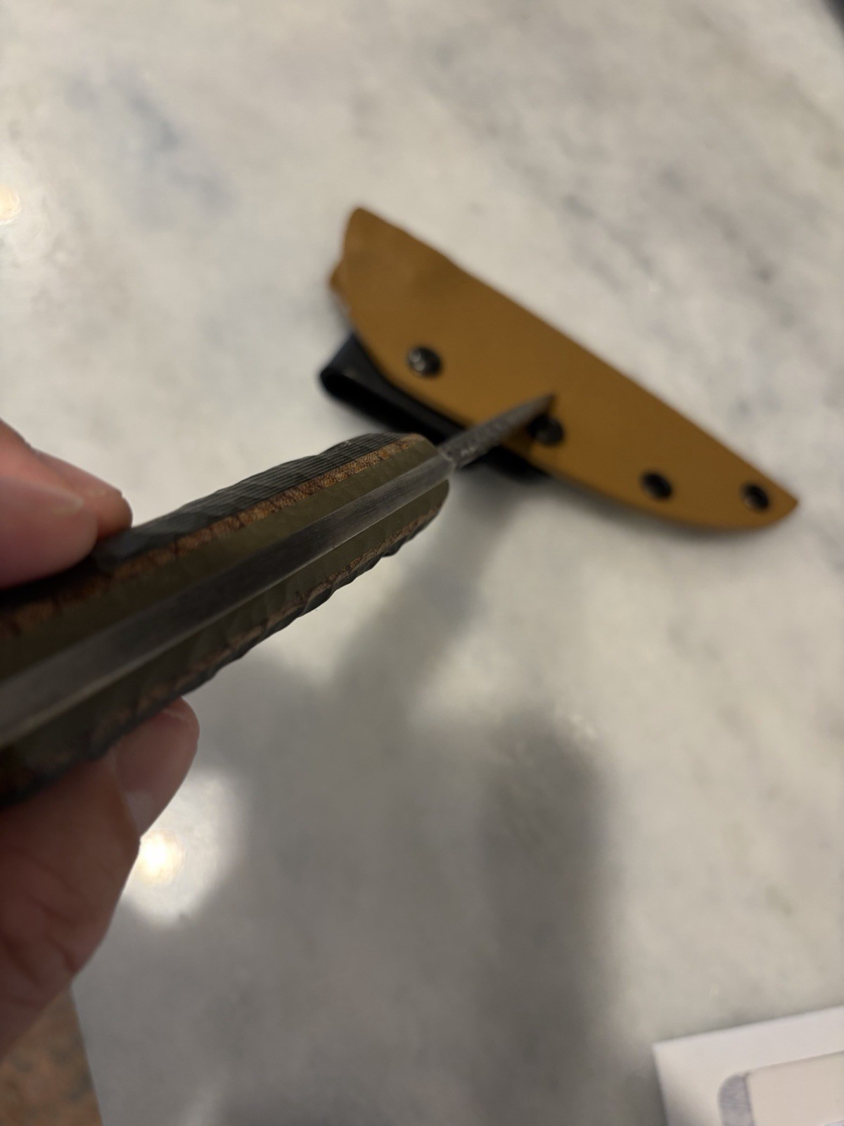 USA custom handmade bushcraft knife fixed blade outdoor hunting knife G10 kydex
