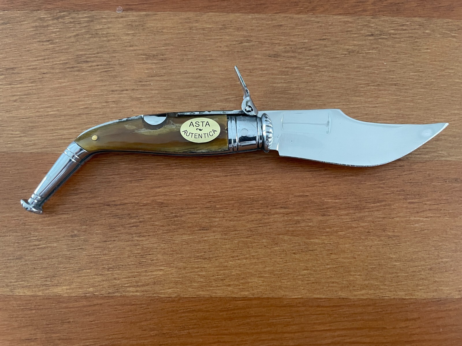 2.75″ Navaja Jerezana Pocket Knife Bullhorn Scales with Ratchet – US Seller