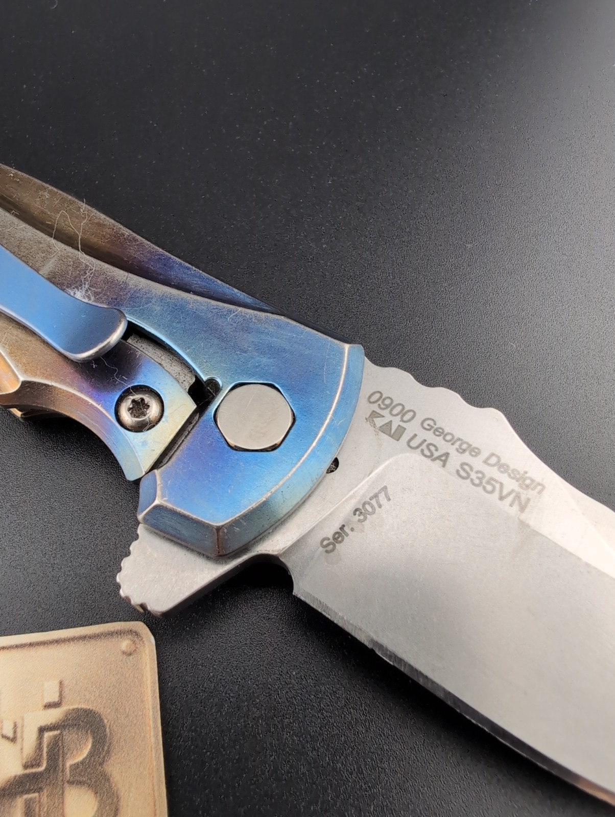 Zero Tolerance – ZT 0900 Les George Flame Anodized Titanium – BS-69