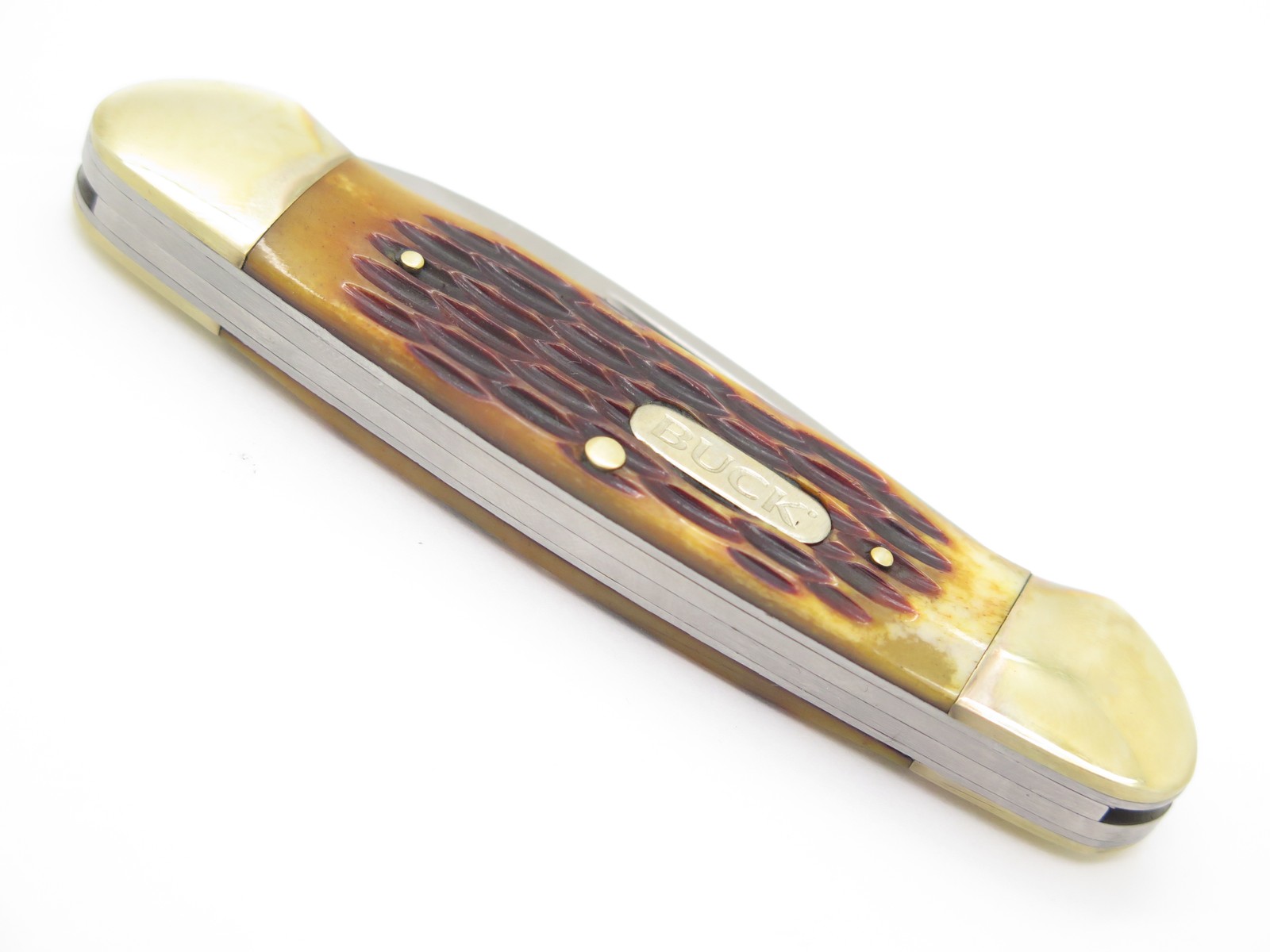 2024 Buck 389 Canoe Jigged Bone Handle Folding Pocket Knife