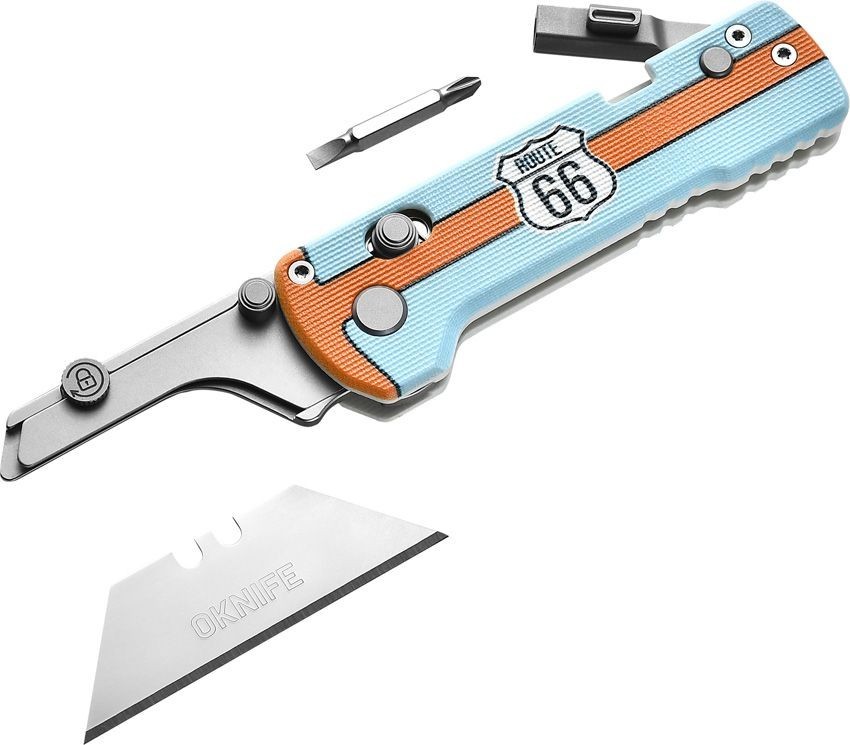Oknife Otacle U1 Pro Rail Lock Pocketknife Quick-Change Carbon Steel Blade G10