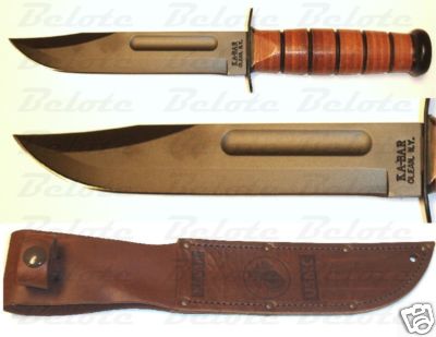 Ka-Bar KaBar Knives Full-Size USMC KA-BAR Straight Edge 1217