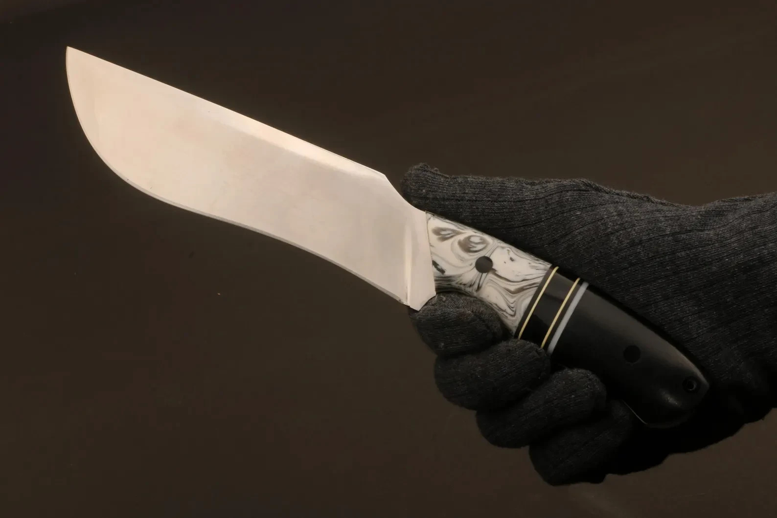 Custom Handmade High Carbon Steel Skinner Knife Gut Hook Leather Sheath Hunting