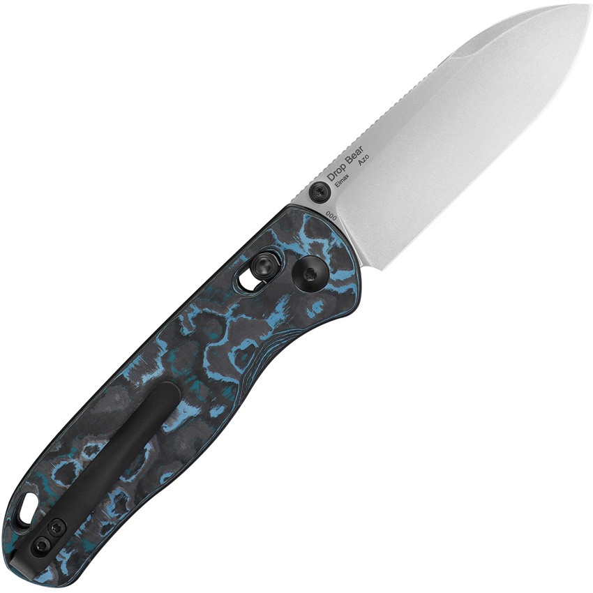 Kizer Cutlery Drop Bear Clutch Lock CF Folding Knife