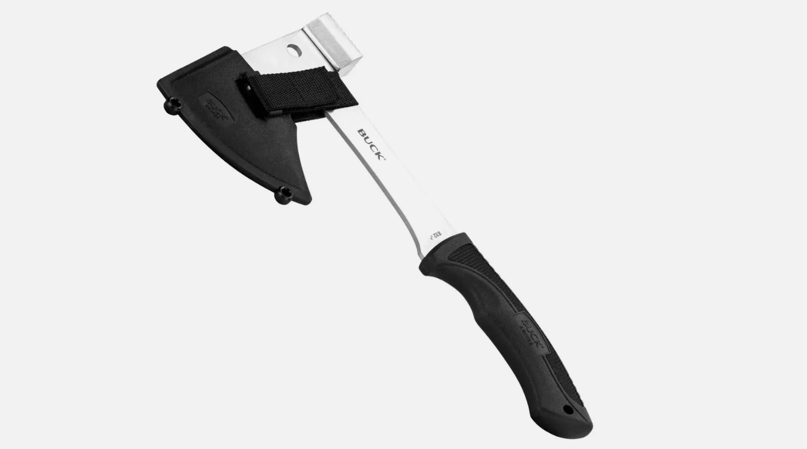BUCK Knives Camp Kit Folding Saw, Fixed Blade Knife with Sheath, Axe with Sheath