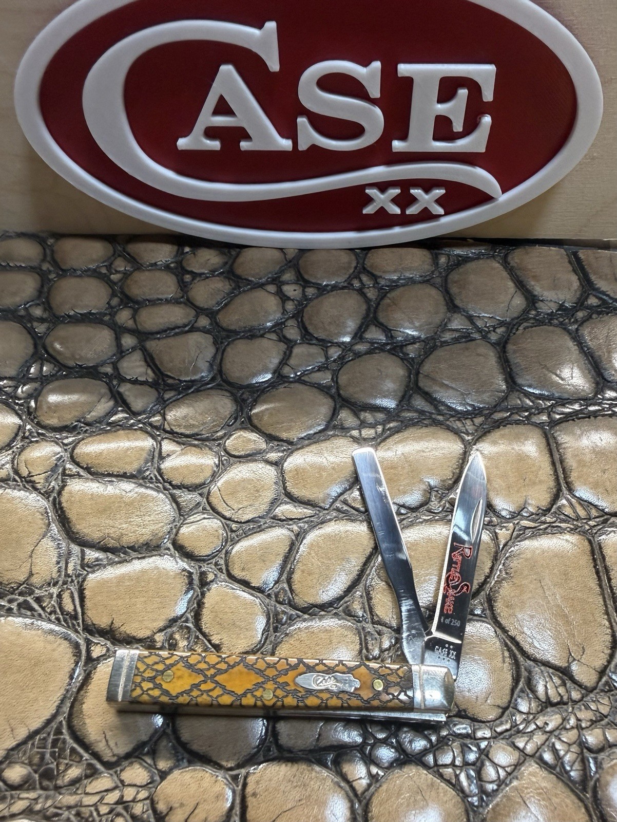 Case XX Case Exclusive CA58213-E 2-Blade Slipjoint SS Bone Handle Knife