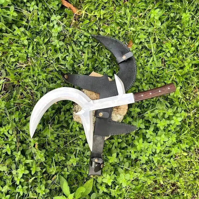 New Custom Handmade Carbon Steel Blade Pangboche Machete Sword Hunting Sword