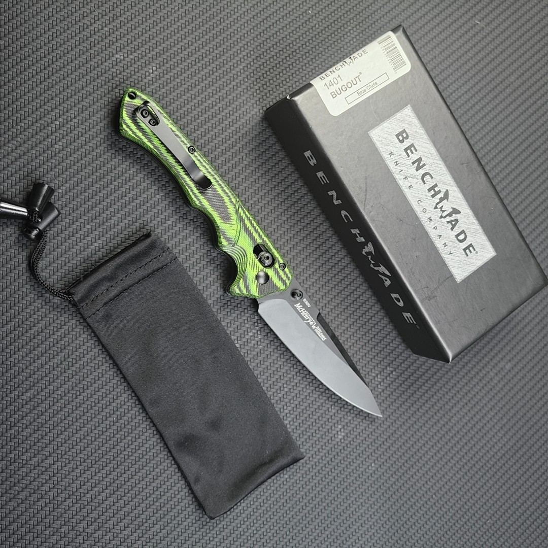 Benchmade Bugout 1401 CPM-S30V Green G10 Spear Point EDC Knife