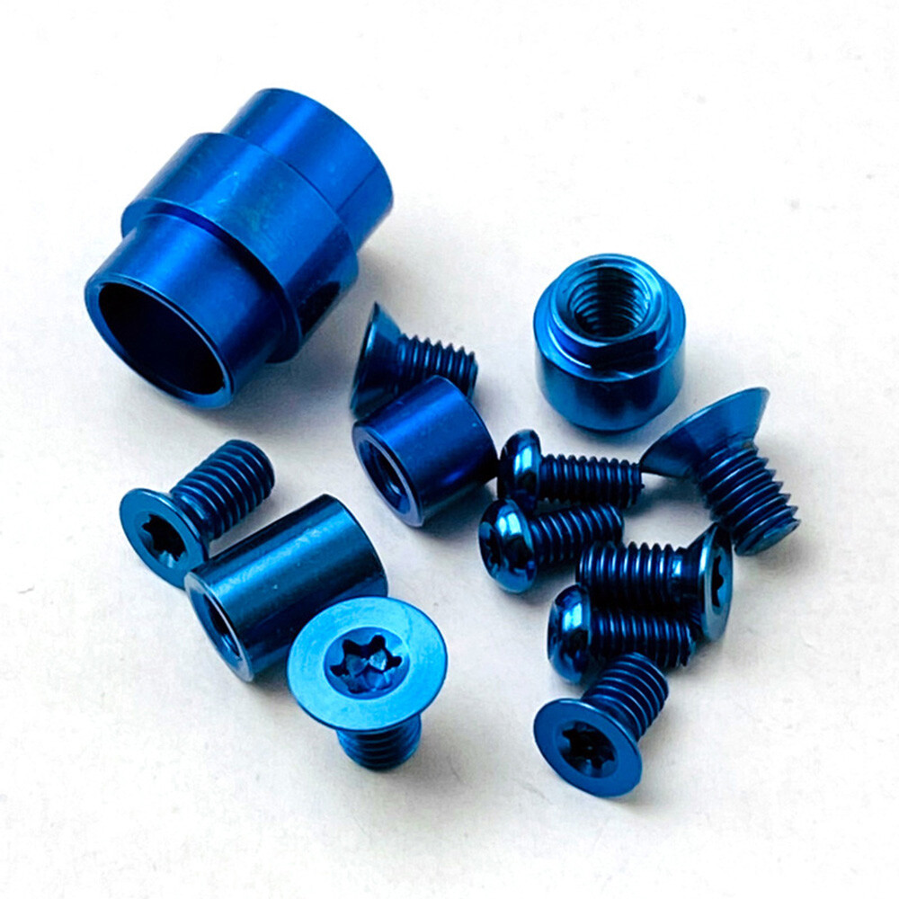 Titanium Complete Hardware kit For Spyderco Paramilitary 2 PM2 – Blue