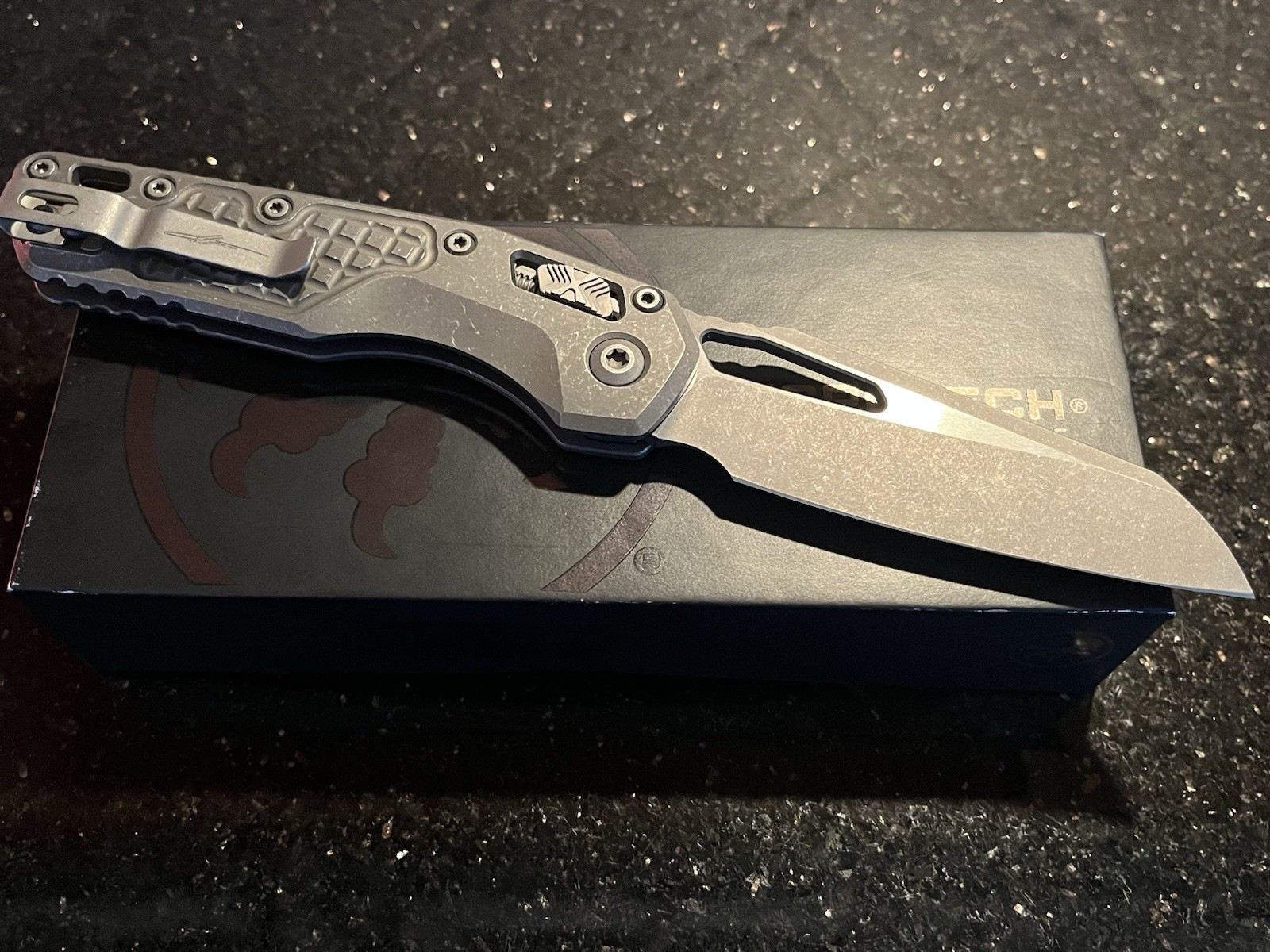 Microtech Marfione Select MSI RAM Lok Frag Titanium Handles
