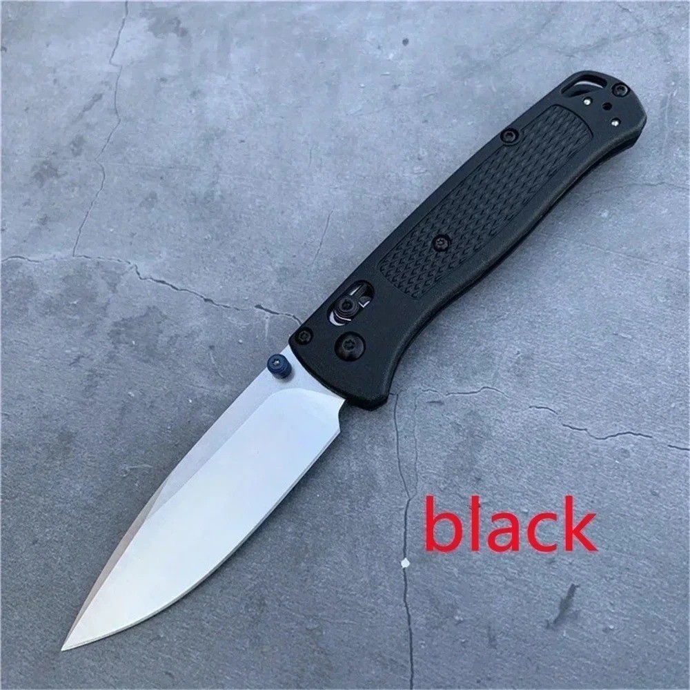 Manual Folding Custom 535 Pocket Knife 440CSteel Blade Nylon Glass Fiber Handle