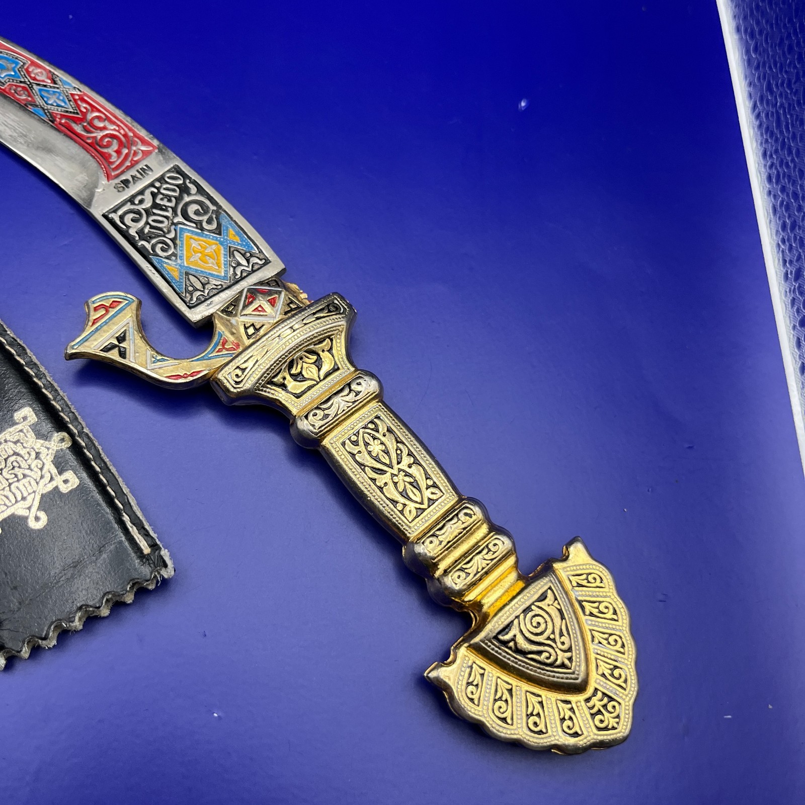 Toledo Spain Decorative Scimitar Sword