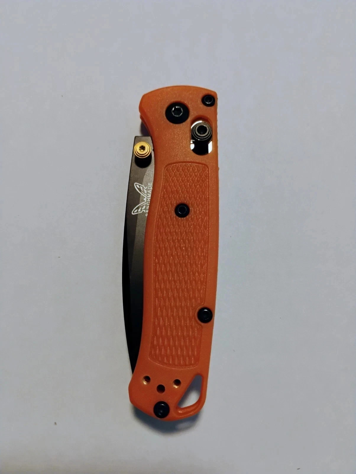 Benchmade 533 Mini Bugout Orange Handle Black Blade Folding Knife ship from USA