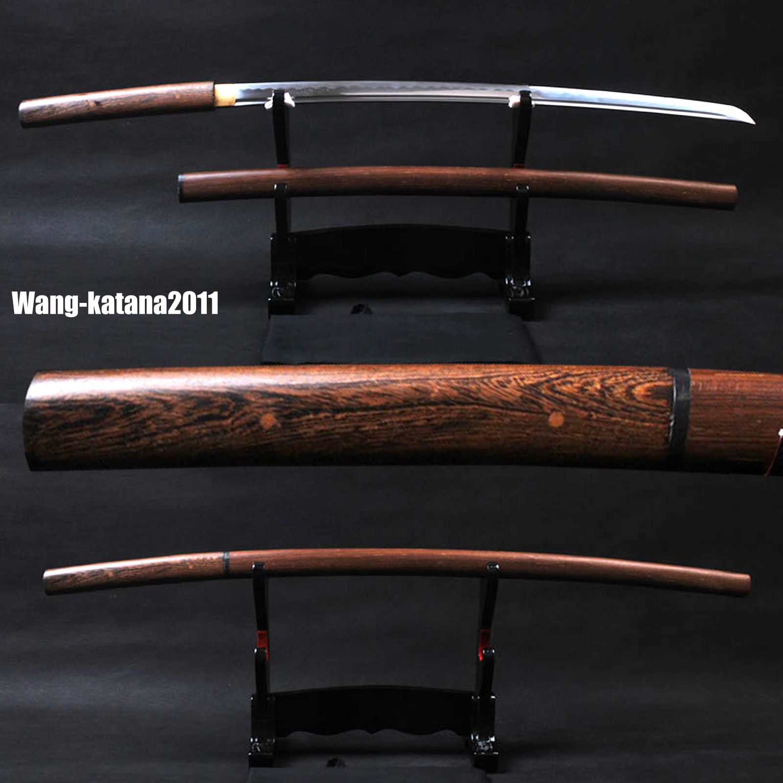 Rosewood Shirasaya Sword Razor Sharp Japanese Samurai Katana T10 Steel Practical