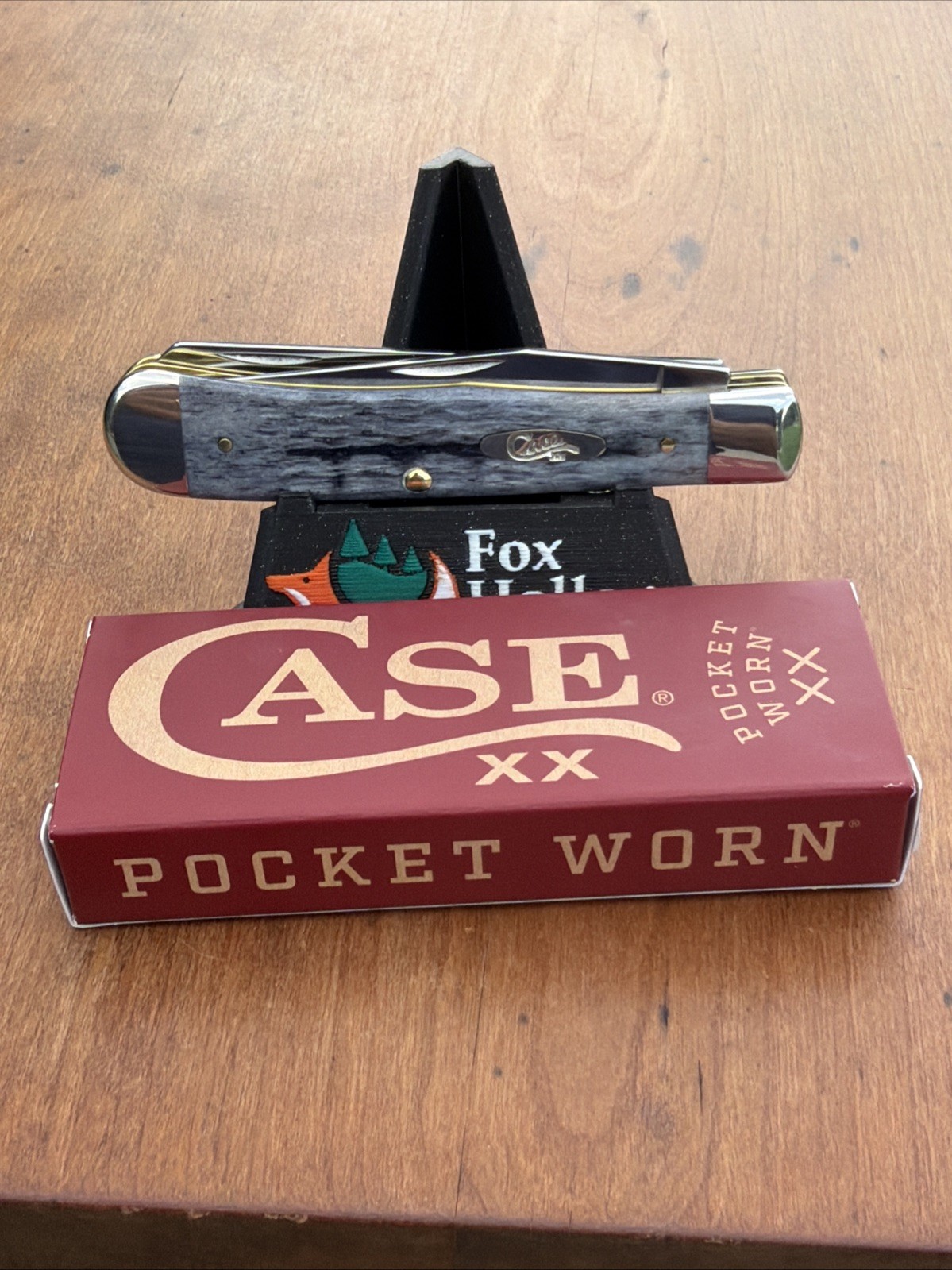 Case XX 2025 Pocket Worn Gray Crandall Bone 6254 CS Trapper Knife