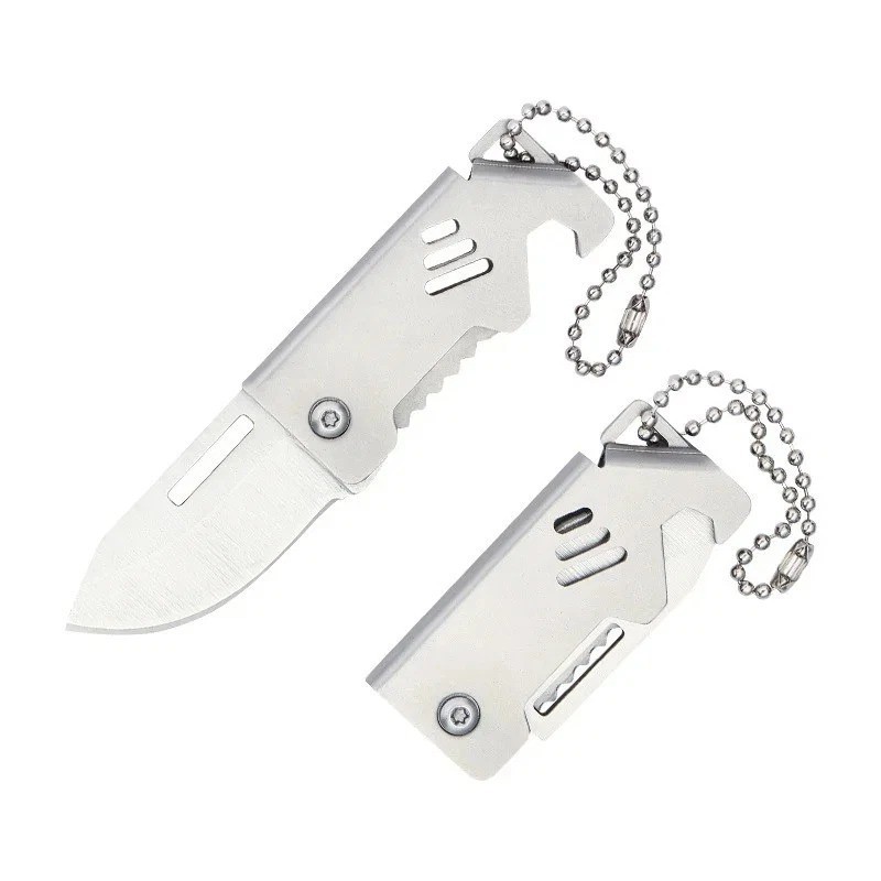 Mini EDC Foldable Pocket Knife Keychain Survival Tool Bottle Opener || US SELLER
