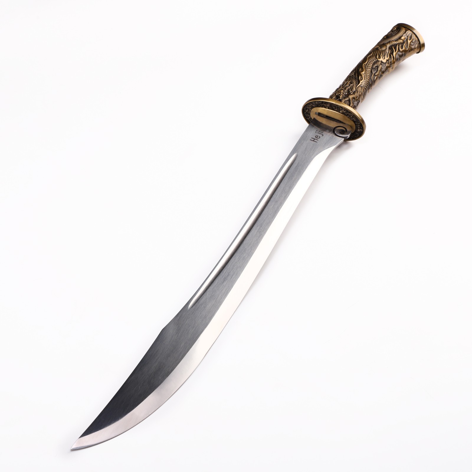 32.83″ Dragon Patterned Scabbard Chinese Waist Knife, Collection And Display