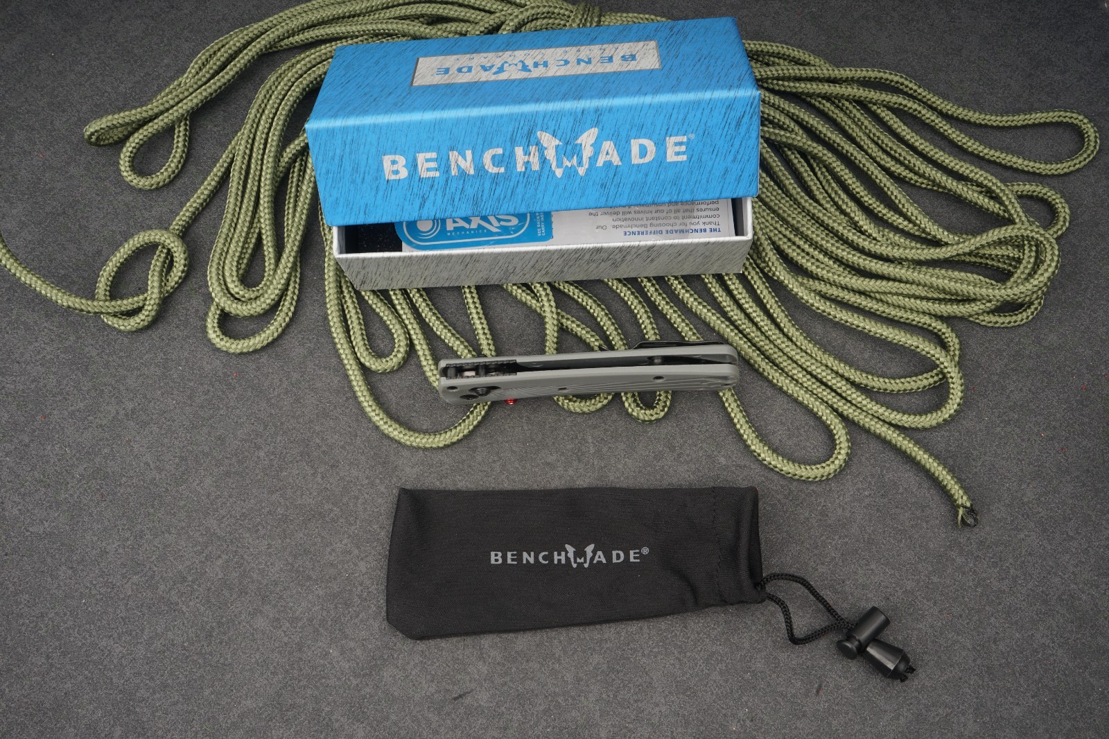 Benchmade 535BK-4 Bugout Gray Aluminum Handle M390 Stainless Steel Knife