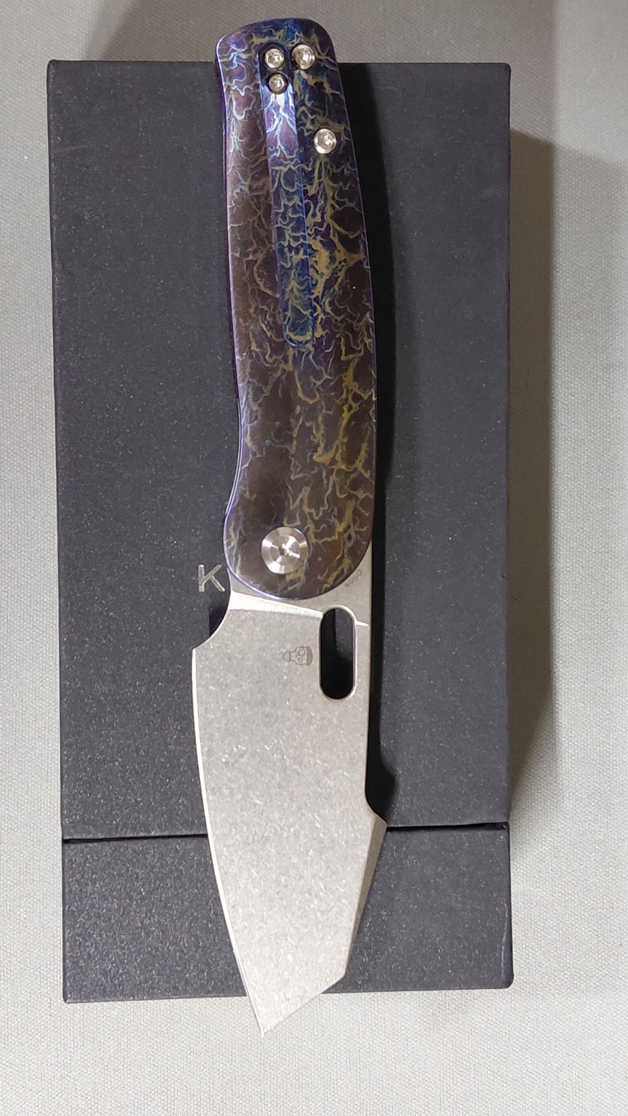 Kansept Orlok Nested Folding Knife 3″ CPM S35VN Steel Blade Titanium Handle