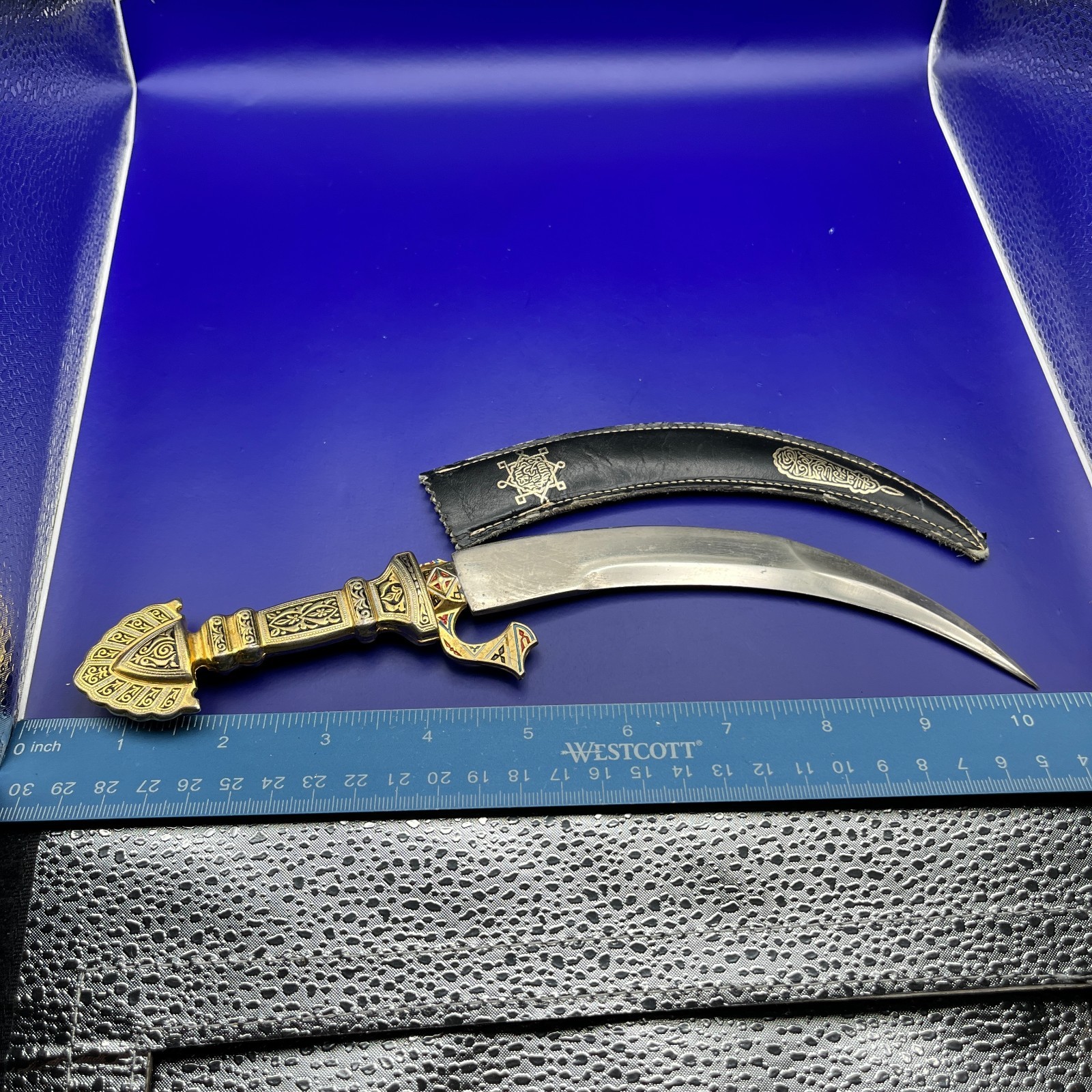 Toledo Spain Decorative Scimitar Sword