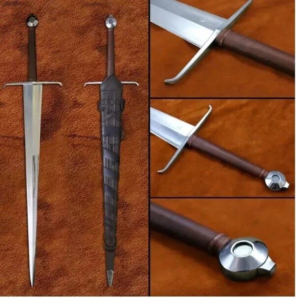 Custom Handmade Alexandria Sword Viking Sword Long Medieval Battle-Ready Sword