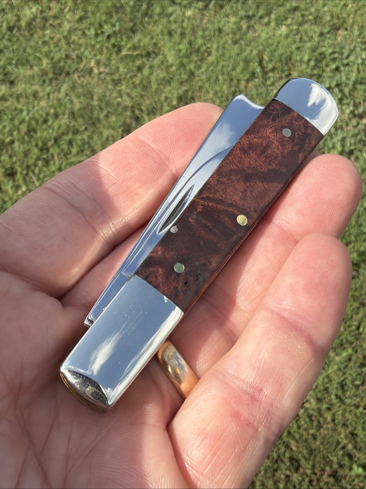 Case XX 2024 Brown Maple Burl 72005RAZ SS Razor Knife X