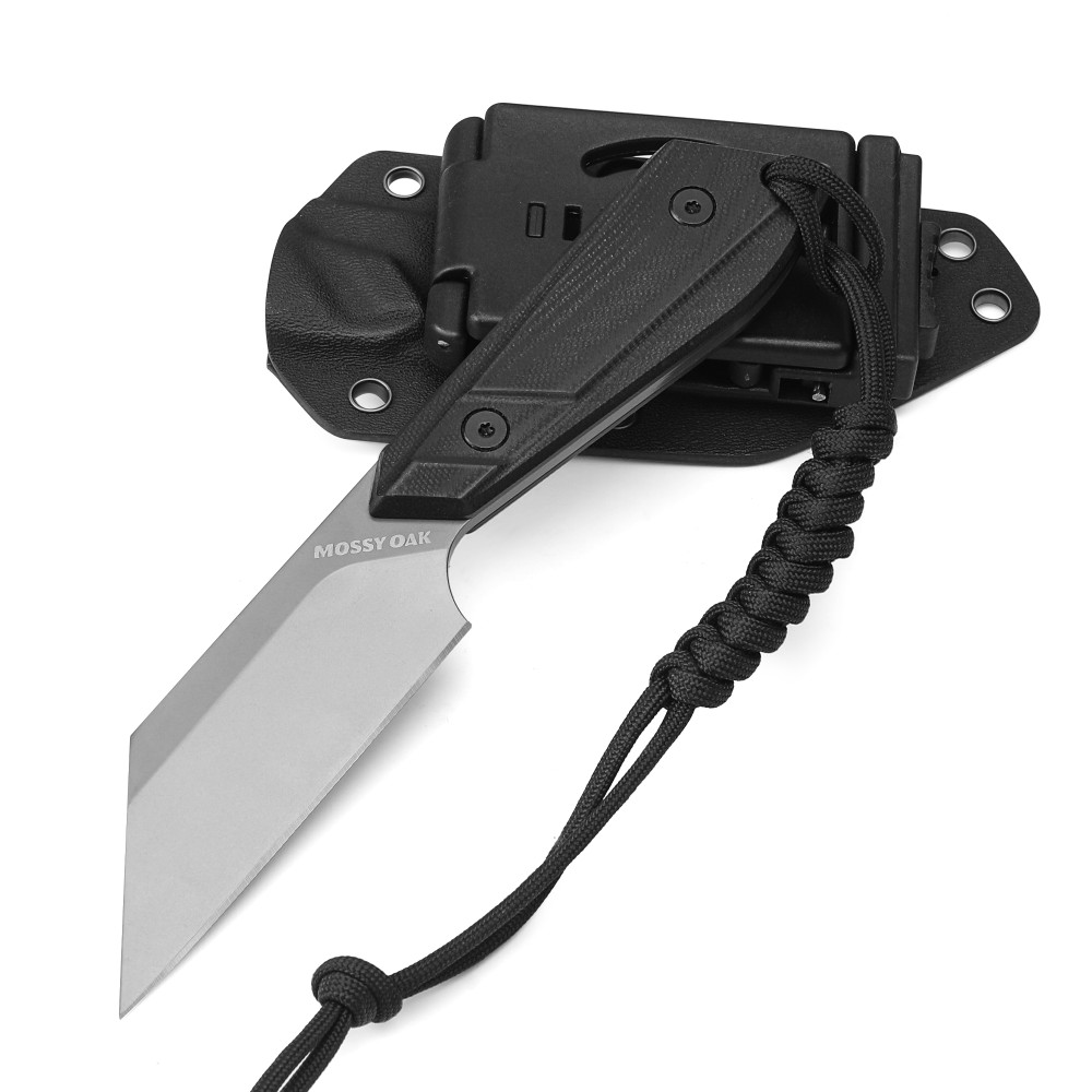 Mossy Oak 7.5″ Fixed Blade Knife W/Sheath Sandvik 14C28N Full Tang Hunting Knife