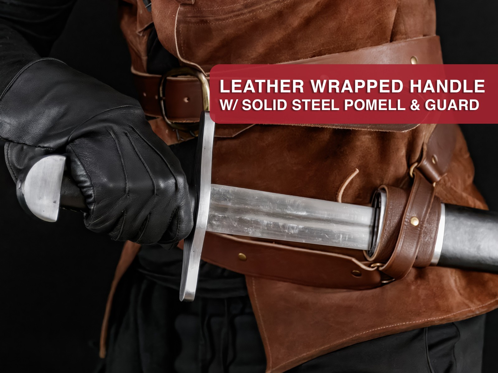 Medieval Renaissance Full Tang Battle Ready Warrior Knight Arming Sword 40″