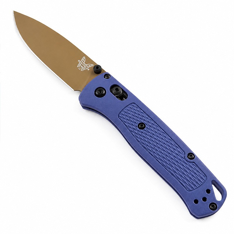 Benchmade Bugout 535FE-05 Crater Blue Grivory Handle S30V Blade Folding Knife