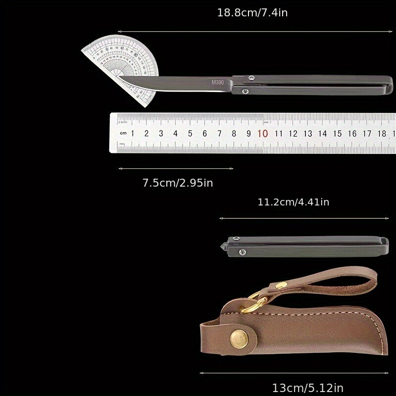 7.5 Inch M390 Blade Mini Knife Stainless Steel Outdoor Camping Folding Tools USA