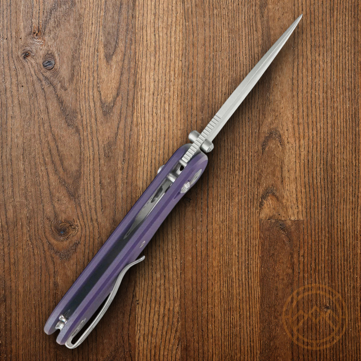 GEO Knife Ethereal Folding Knife 3″ Bohler M390 Steel Blade Purple G10 Handle