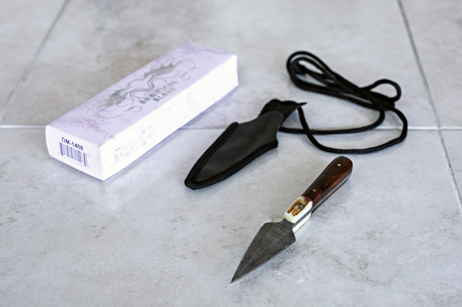 5.5” Celtic Scottish Damascus Boot Bodice Bosom Dagger Sgian Dubh Sharp!
