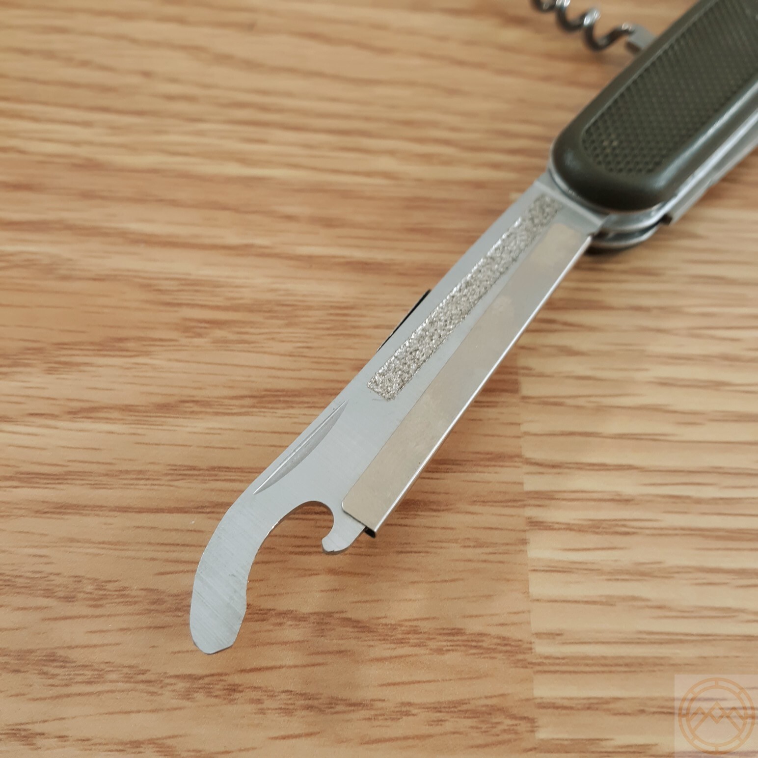 Bundeswehr Military Folding Knife Stainless Blades OD Green Handles Multi Tool