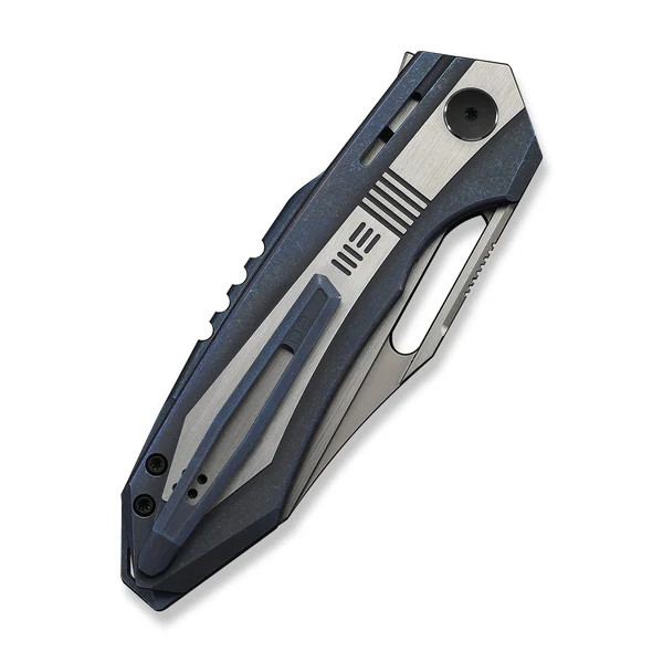 WE Knife Bogey 1/210 23088-3 Satin & Blue Titanium M390 Stainless Steel Knives