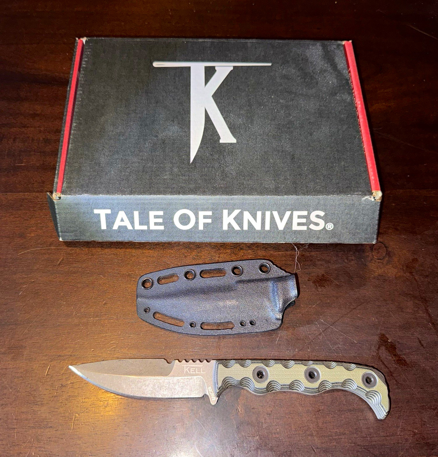 Tale of Knives (T.Kell) Agent 001 80CRV2 Fixed Blade