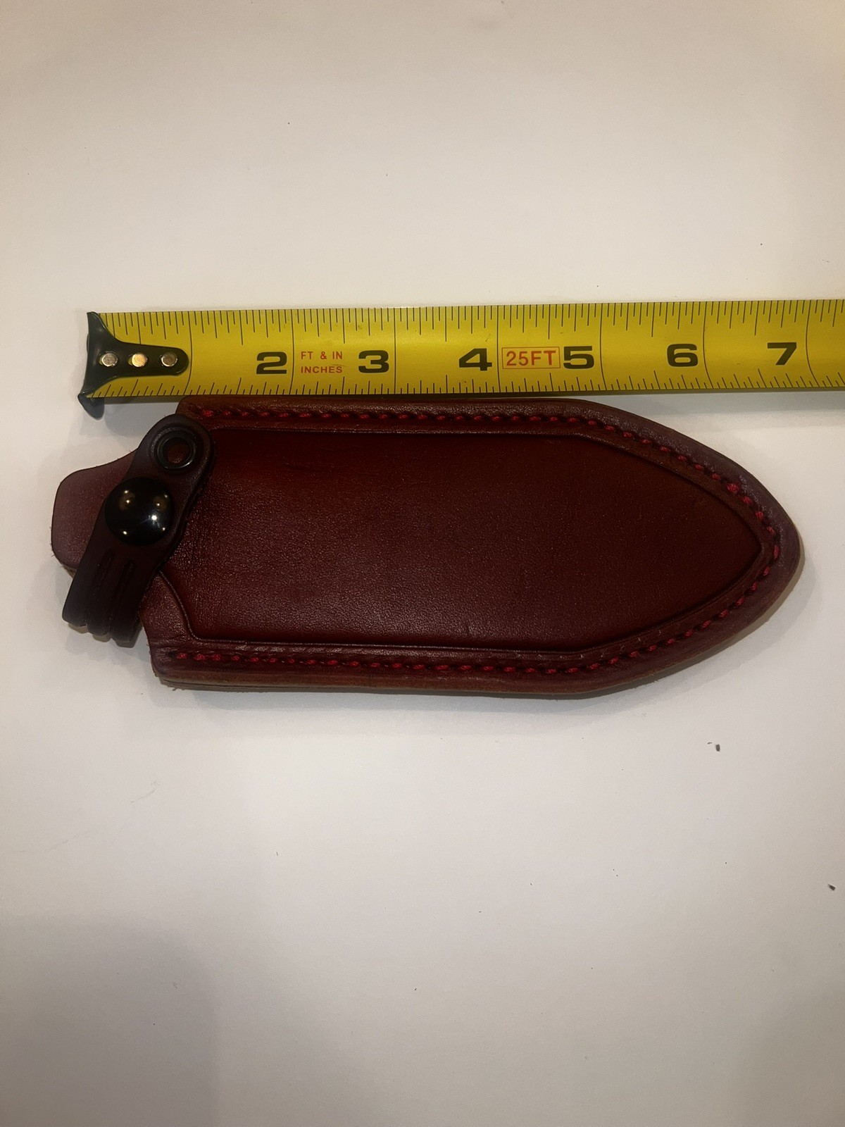 FOBOS knives EDC 5.5″ leather sheath minty condition treated leather