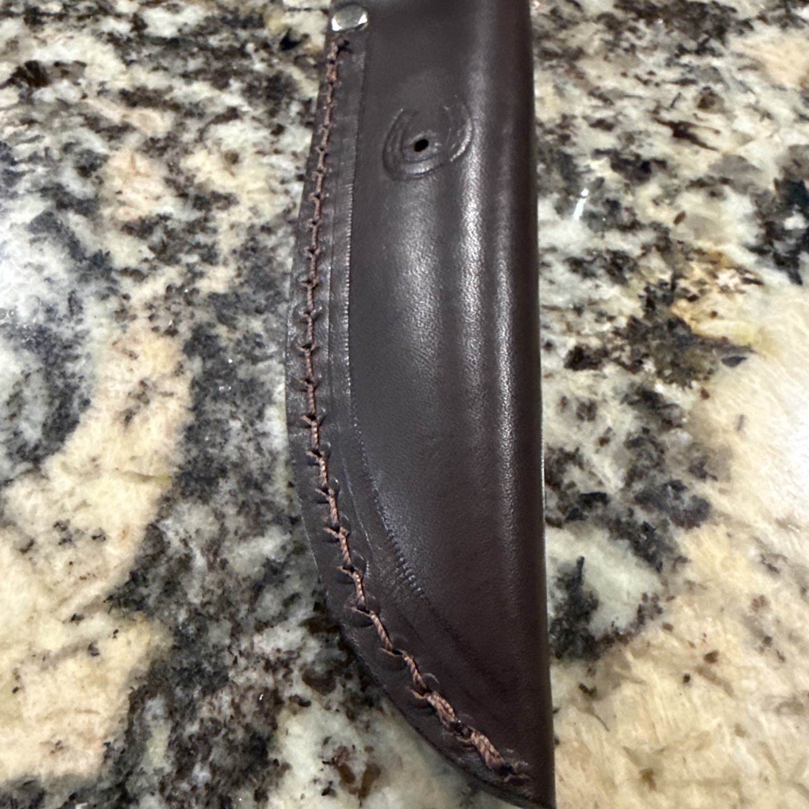JRE Industries Fixed Blade Knife Sheath Brown Leather Belt Pouch Case 10.25″x5.5