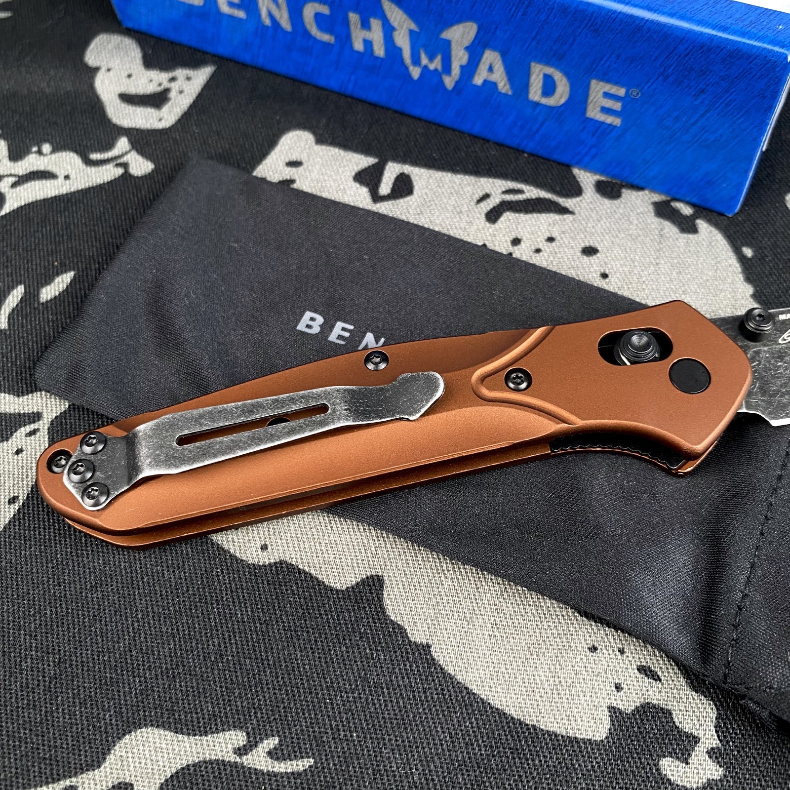 Benchmade 940BK-03 Osborne Burnt Copper Aluminum MagnaCut Blade Folding Knife