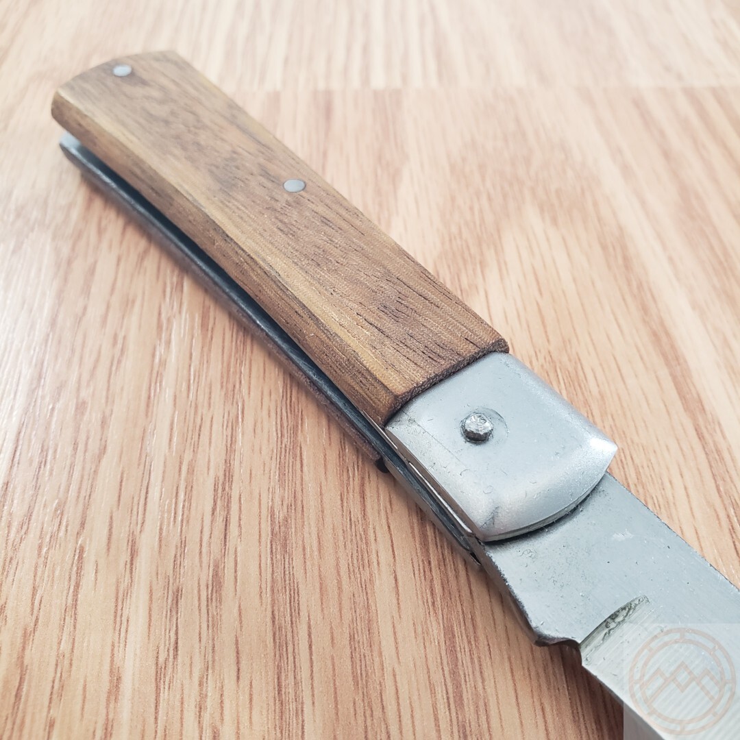 Kanetsune Craft Folding Knife 2.88″ SK-4 High Carbon Steel Blade Wood Handle