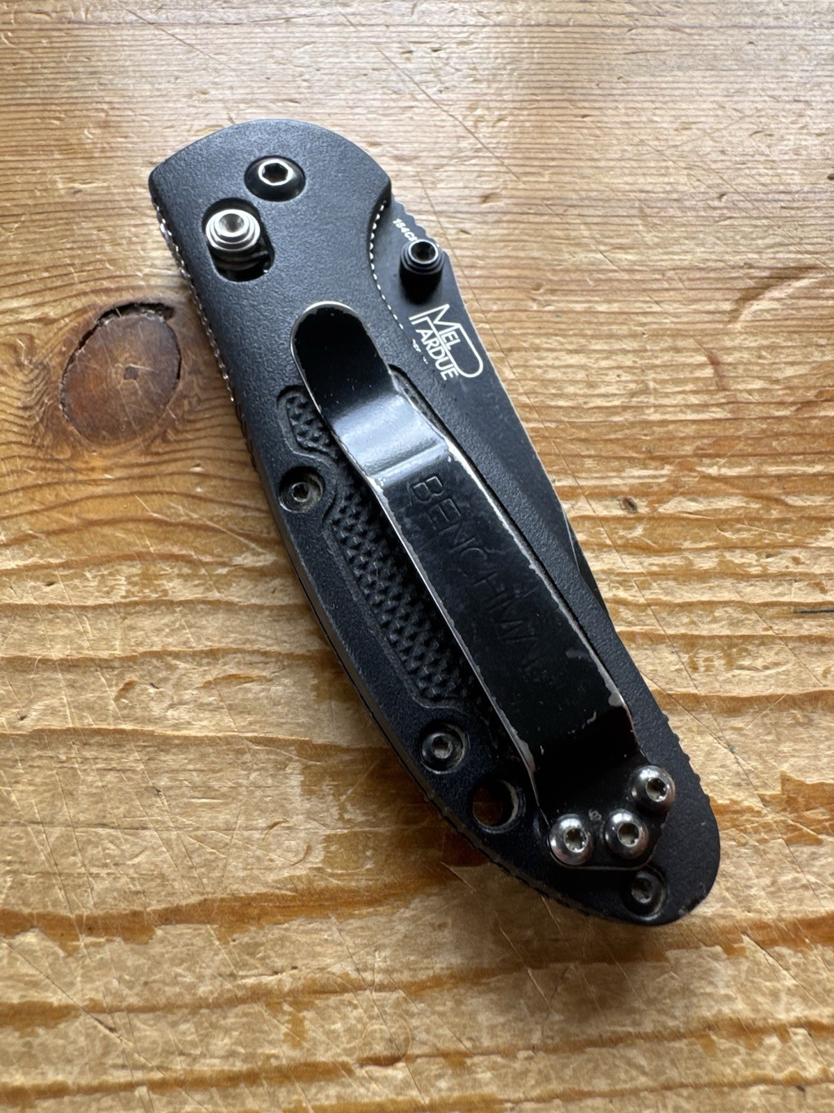 Benchmade Mini Griptilian 557 Tanto Combo Edge Black