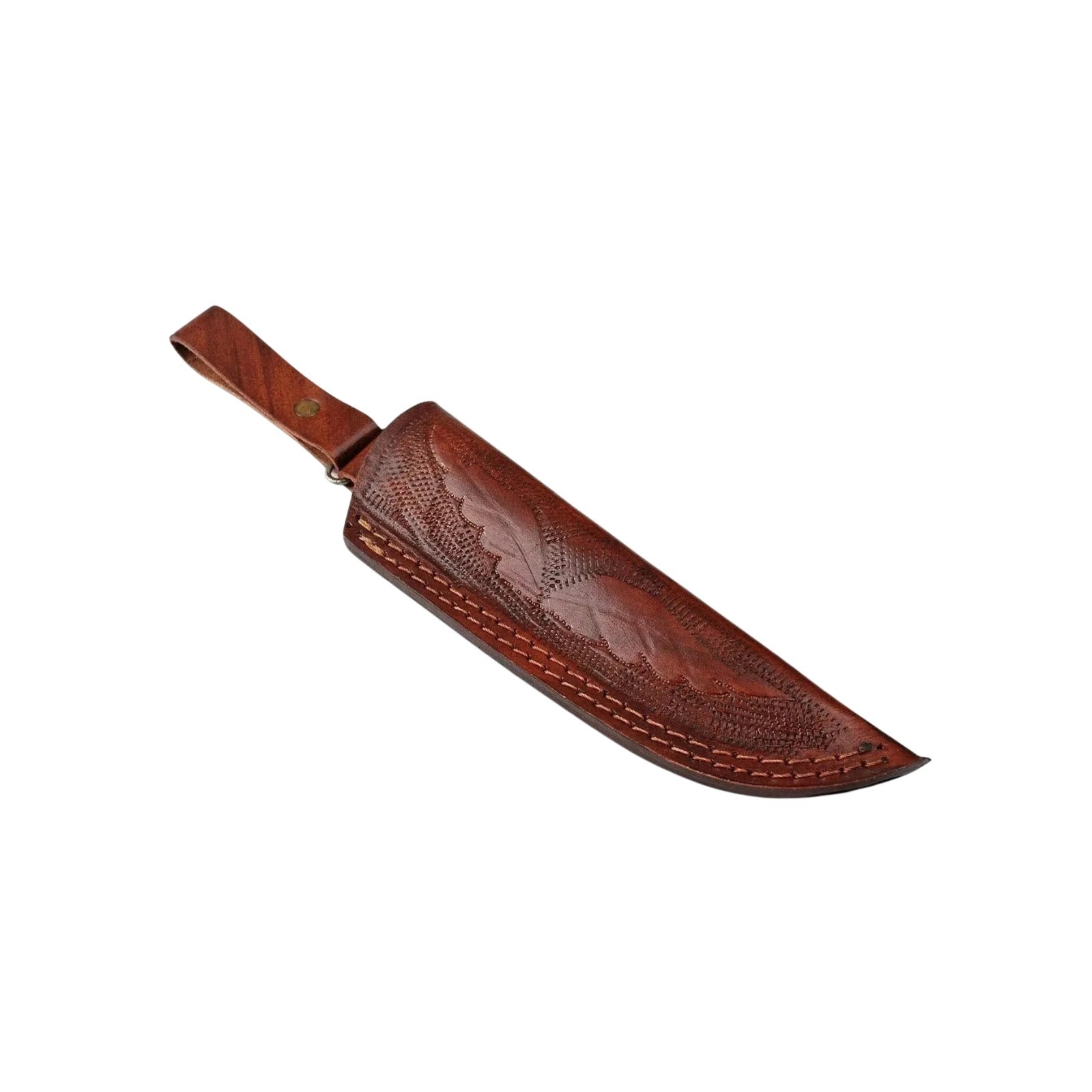 Shard Collectible Hand Crafted Brown Leather Sheath for Ka-Bar Fixed Blade Knive
