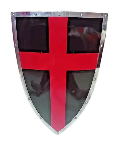 Templar Black Knight Red Cross Battle Cosplay Reproduction armor shield