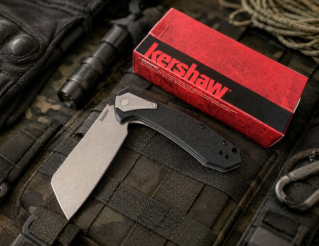 KERSHAW Bracket Framelock Assisted Open knife 8Cr13MoV blade with pocket clip