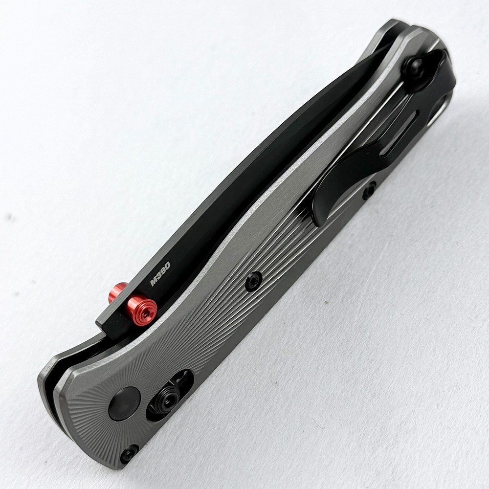 Benchmade Bugout 535BK-4 M390 Stainless Steel Gray Aluminum Handle Folding Knife
