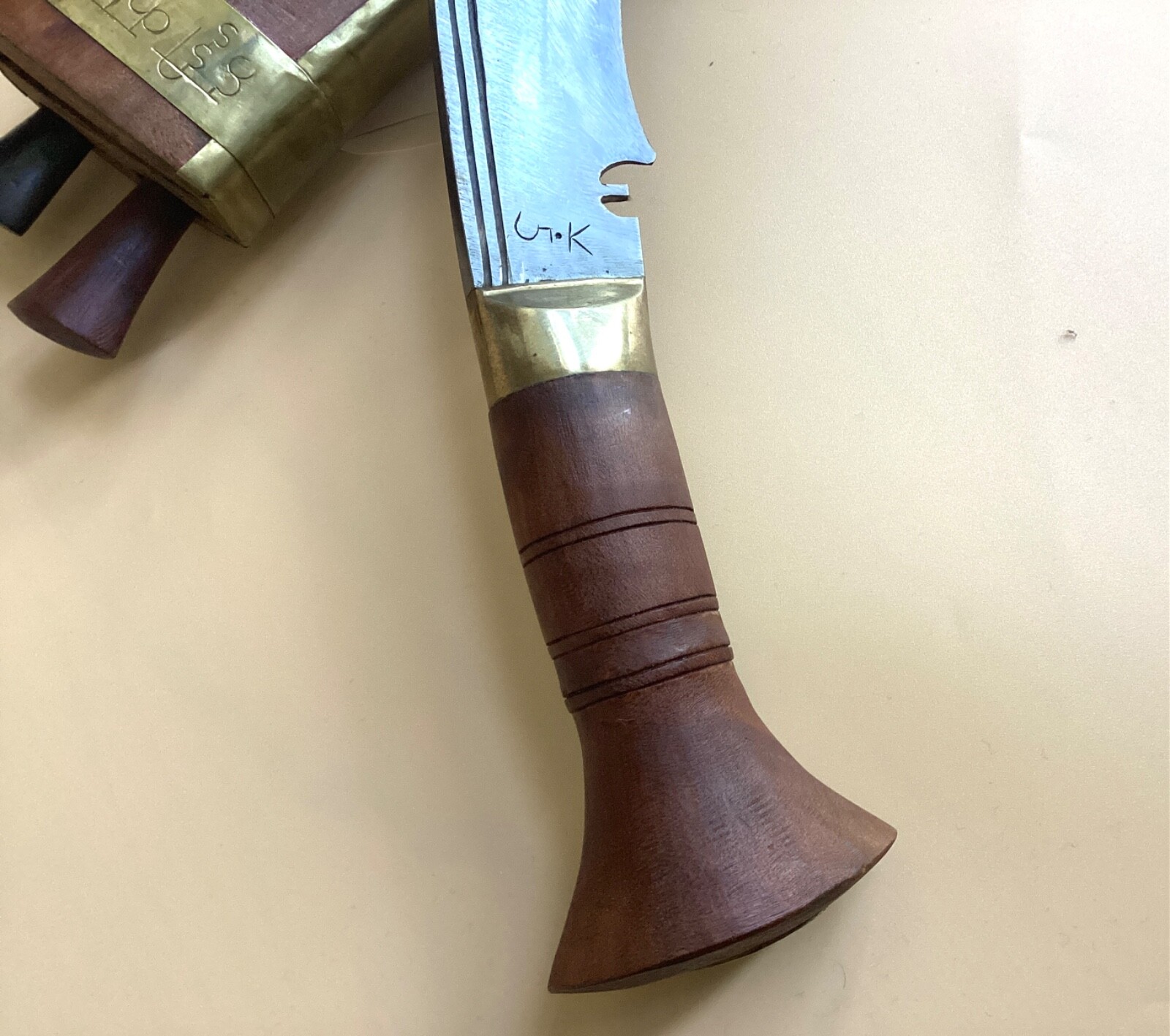 RARE GK Bone Cutter Kukri, Village Khukuri 18 inch Hand Forged Blade Knife.