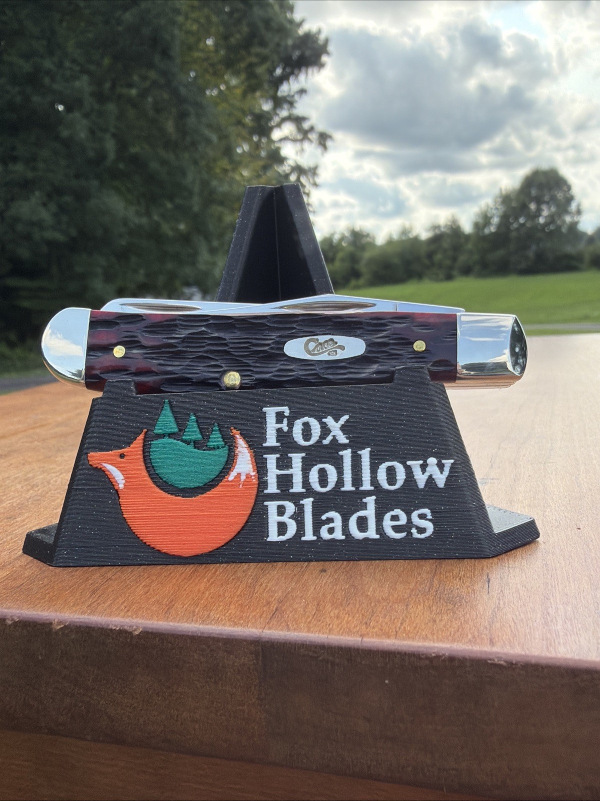 Case XX 2024 Crimson Peach Seed Jig Bone 6207 SS Mini Trapper Knife